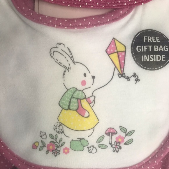 NWT BABY GIRLS’ BUNNY RABBIT 6-PIECE LAYETTE SET - Picture 10 of 11